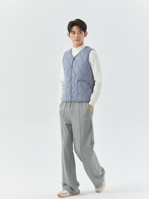 【细研版型尽显格调❗️加绒加厚抗风保暖】男士秋冬加绒保暖中青年马甲内胆口袋男款菱形短款按扣马甲。hb 商品图2