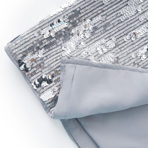 「高货wl」全新升级【铂金会员220/天猫299/差价79】(04253)洛诗琳气质银色亮片半身裙2025秋季新款高腰长款包臀裙 商品图2