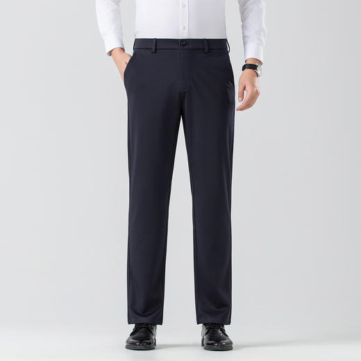 罗蒙秋冬男士休闲裤商务风通勤上班不易褪色舒适百搭立体剪裁如意腰长裤子男 商品图6