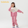 【商场同款】巴拉巴拉女童睡衣套装2025冬季新款半边绒保暖家居服 商品缩略图2