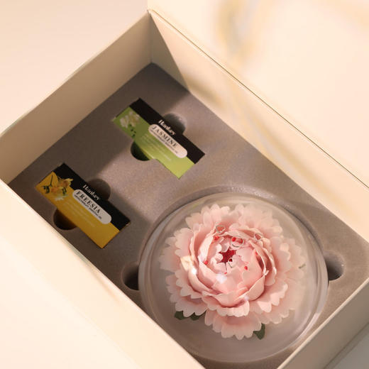 铭记瓷艺 非遗手捏玫瑰瓷花香薰礼盒装 小苍兰/檀香/茉莉 多场景使用 赠伴侣 商品图12