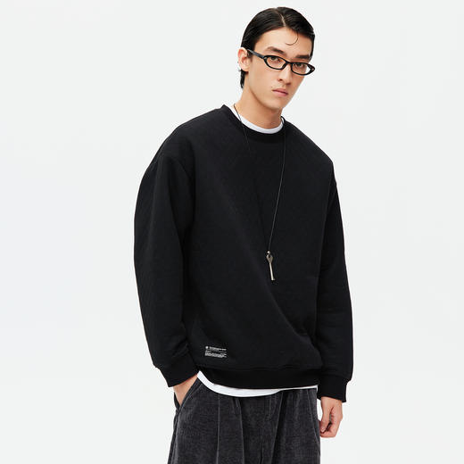 NPC潮牌升级2.0鹅绒菱格卫衣6层保暖男百搭保暖舒适NP59ST07 商品图3