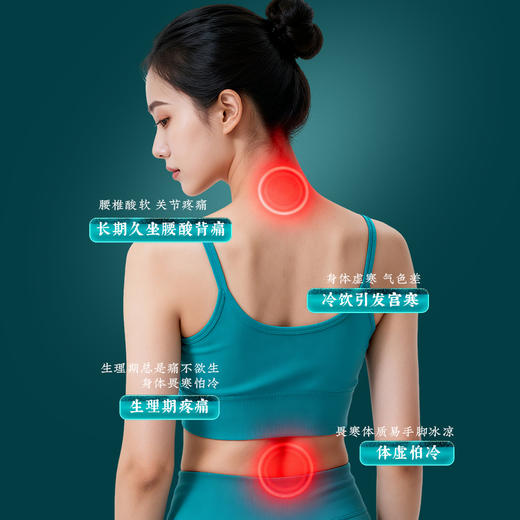 艾草生姜发热贴30贴/盒 艾灸暖贴温灸热敷正品 商品图4