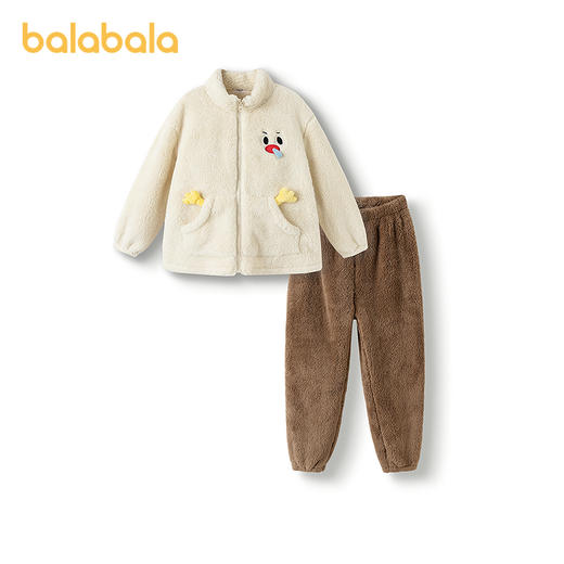 【商场同款】巴拉巴拉儿童家居服套装男童2025冬季新款珊瑚绒保暖 商品图4