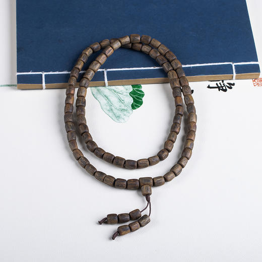 xy0649【沉水级】随形桶珠佛珠项链手链 商品图4