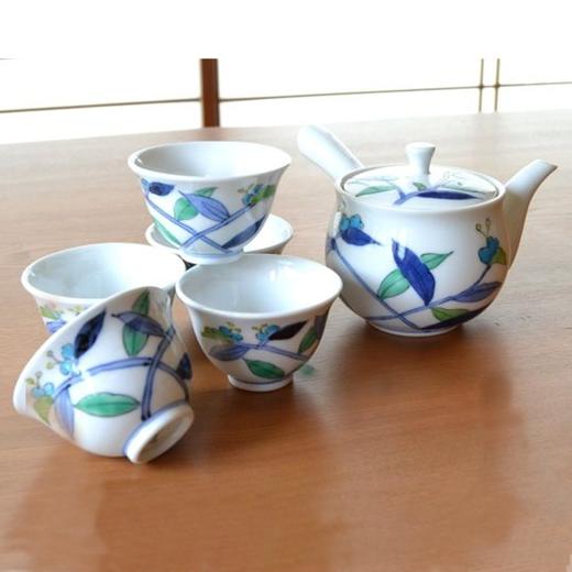 【旬彩】进口有田烧茶具132085（一壶五杯） 商品图0