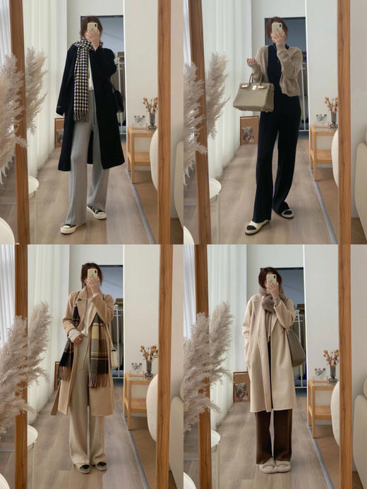 【羊毛阔腿裤】质感超好 30%绵羊毛 抗起球 好穿耐造 垂顺显瘦 可机洗秋冬保暖外裤！ 商品图4