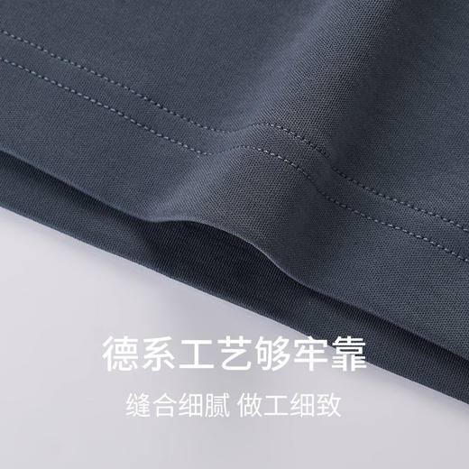 【50S100%长绒棉 SCHIESSER德国舒雅男士翻领经典款 100%长绒棉180G长袖长裤套装35/25963H 商品图12