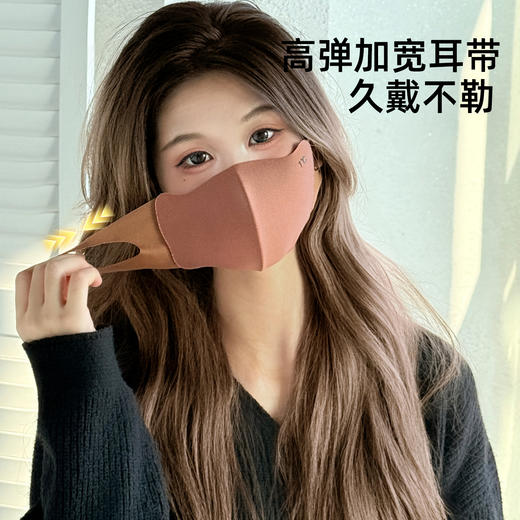 【秒杀❗️9.9抢2个🔥秋冬保暖口罩】御寒防风，亲肤柔软，透气不闷，立显小V脸！女高颜值秋冬季加绒加厚骑车，防风防寒护脸骑行口罩男L 商品图2