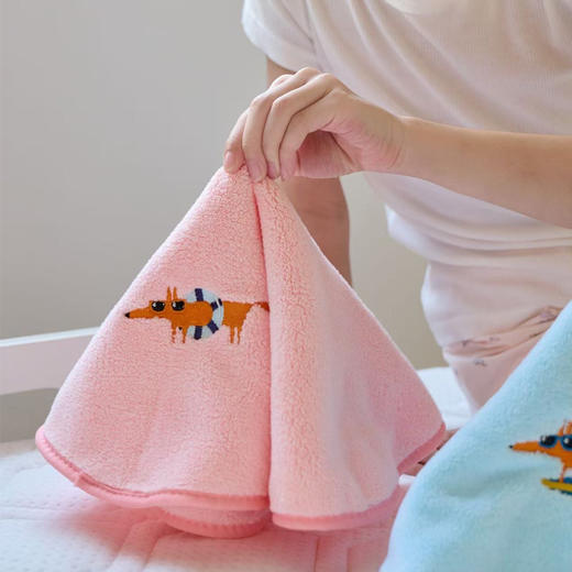 *【小狐狸】浴球手帕巾干发帽浴巾 商品图7