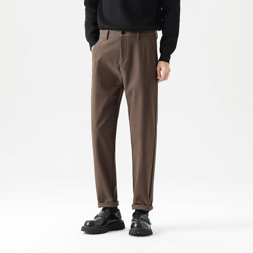 罗蒙秋冬款灯芯绒休闲裤男士舒适休闲通勤日常百搭分缝式加固前后底裆长裤子 商品图1