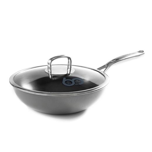 【神田KANDA】钛彩米不粘炒锅 30cm/32cm（含防滑架+硅胶铲） 商品图6