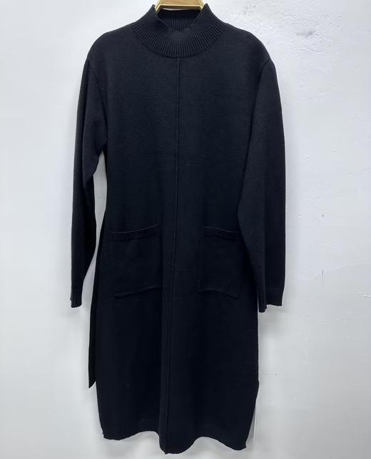 103WS小高领收腰修身毛织连衣裙31009（黑） 冬季 307014032105 商品图0