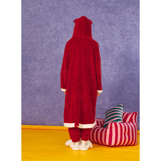 温暖季少女红狐狸毛绒睡衣套装家居服纪念日百货门店同款167544827 商品图3