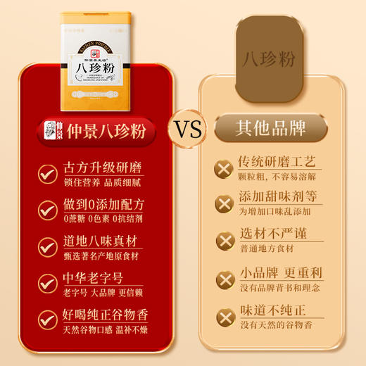 仲景猴头菇山药薏苡仁五红五黑八珍粉 商品图4