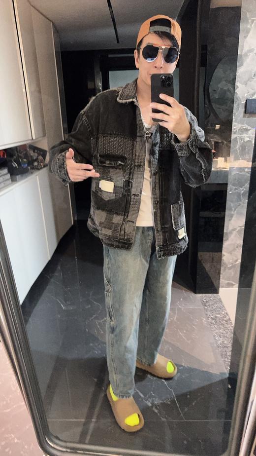 MUS＆IUM DIV 酷帅须边拼接长袖牛仔外套（波哥蕾姐上身48） 商品图2