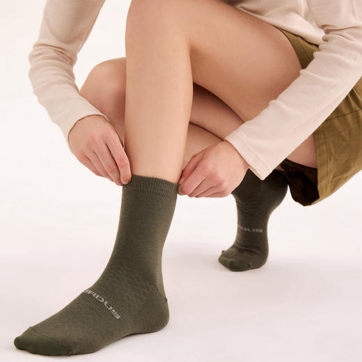 【运动袜】72%羊毛Turdus超细美利奴羊毛运动袜成人男女户外滑雪袜速干排汗防臭 商品图3