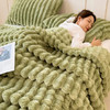 床上小暖炉！浪莎家纺 抽条仿兔毛绒多功能毛毯 柔软细腻 舒适透气 多色可选（无枕套 单盖毯） 商品缩略图6