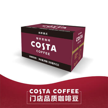 可口可乐（Coca-Cola）COSTA COFFEE  纯萃美式 浓咖啡饮料 300mlx15瓶 整箱装 商品图2