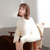 三彩2025冬季新款纯色毛衣半高领针织衫插肩袖宽松毛衫简约M 商品缩略图1