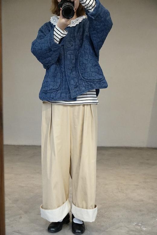 Gauze 花边领条纹T恤 商品图7