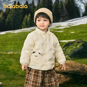 【商场同款】巴拉巴拉宝宝羽绒服衬衫式外套男童女童冬装2025新款