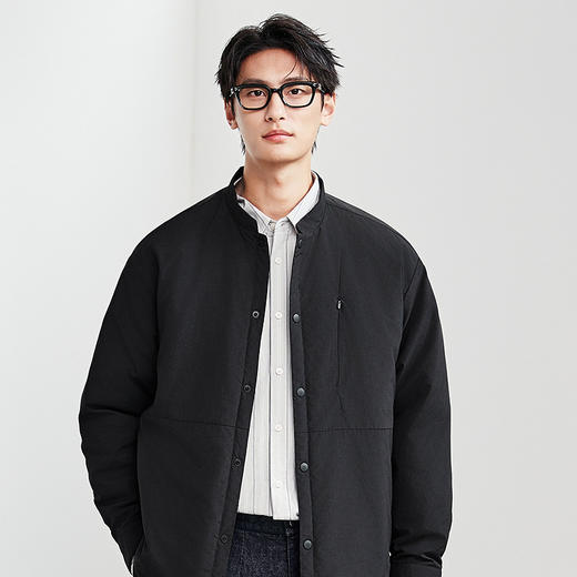 棉仓357815026-金标大鹅轻暖立领羽绒夹克 商品图0