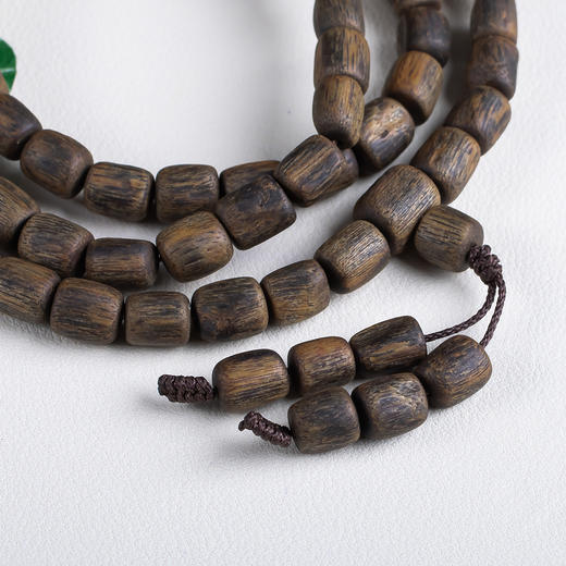 xy0649【沉水级】随形桶珠佛珠项链手链 商品图8