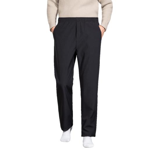 罗蒙男士针织阔腿直筒加绒休闲长裤北极长绒贴心呵护加倍保暖舒适百搭长裤 商品图6