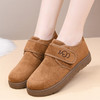加绒棉鞋冬季新款老北京布鞋女魔术贴平底棉鞋中老年软底防滑女靴 商品缩略图5