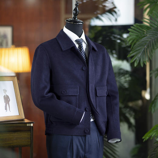 新款秋冬男士羊毛羊绒夹克  两款可选 商品图4