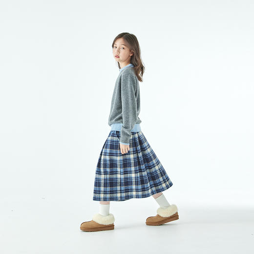 棵初学院风格子半裙807K258066CD 商品图4