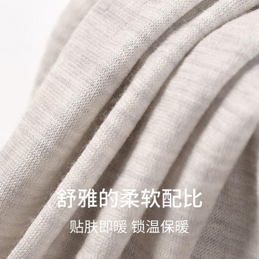 【可机洗美丽诺高支纱羊毛】SCHIESSER德国舒雅女士100%美丽诺高支纱绵羊毛可机洗160g保暖套装30/26149W 商品图5