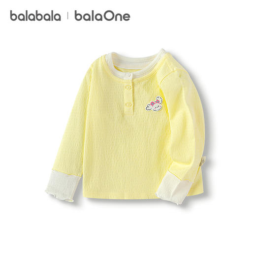 巴拉巴拉balaOne童装女童长袖t恤假两件打底衫宝宝2025秋新款上衣 商品图4