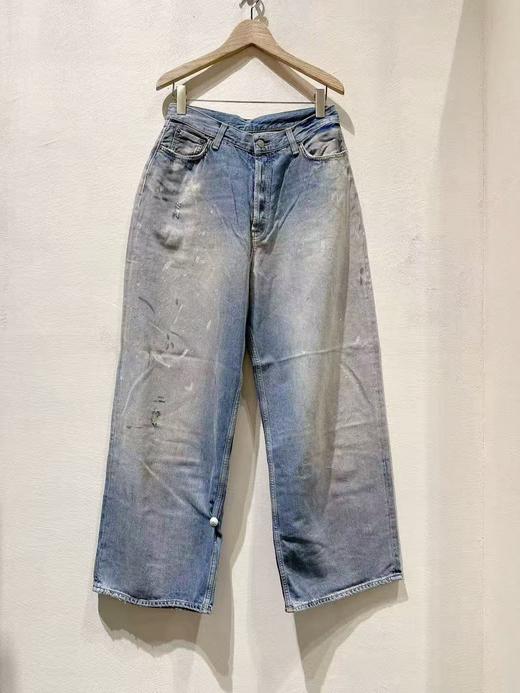 中性款做旧牛仔裤长裤001 商品图0