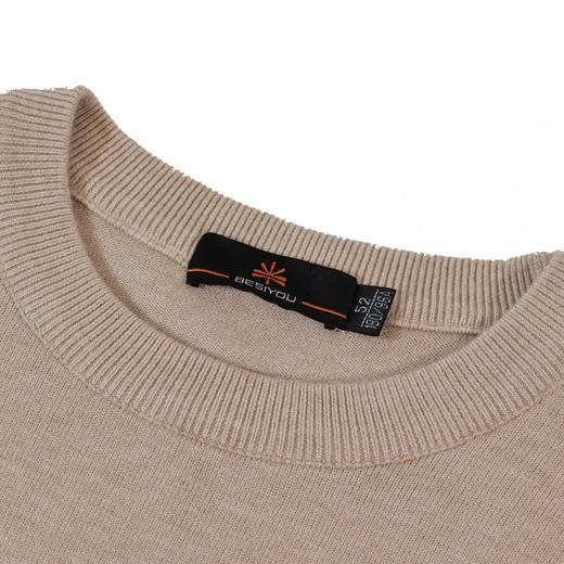 半身缘男装 秋季舒适简约日常通勤内搭百搭毛衣253312U01210002 商品图5