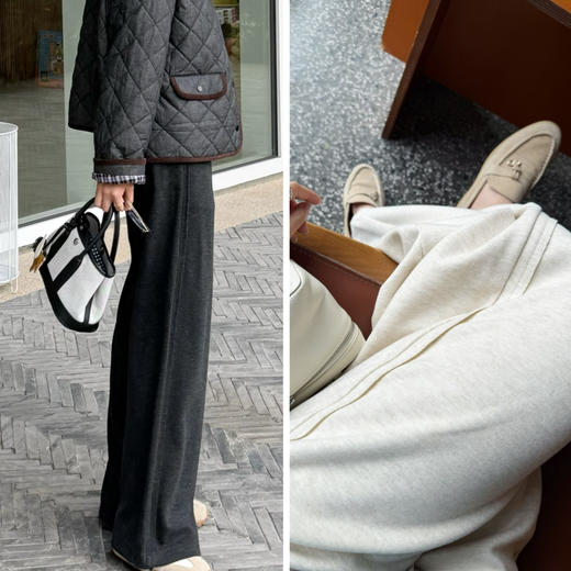 2510414    羊毛 两色长裤 休闲直筒 商品图0