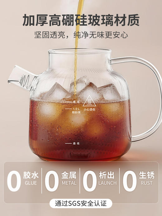 HYUNDAI 现代全玻璃养生壶  KBE818A带炖盅（配滤网+炖盅） 1L 商品图2