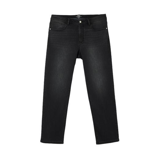 棉仓367819005-威化太阳能加绒休闲直筒牛仔裤 商品图2