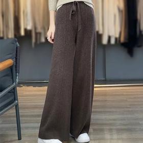 高腰显瘦羊毛阔腿裤｜高定立体裁剪，美化腰臀比，提升身材曲线【3-5天发货】