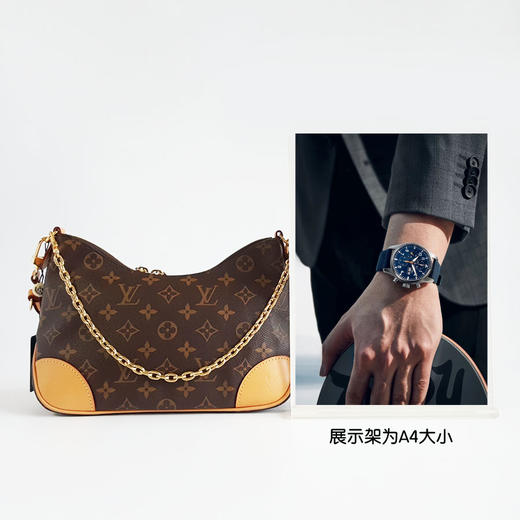 【95新】LV路易威登Boulogne M45832芯片款老花Boulogne黄牛角包单肩包女士211025AK04 商品图9
