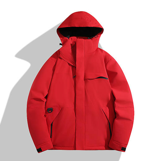 【超大码】【DSY】大依优型大码外套冲锋衣棉衣防风防水外套男宽松加肥加大码上衣夹克300斤可拆卸帽 商品图5