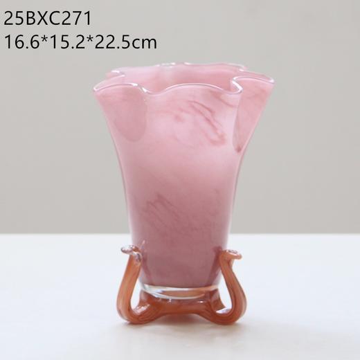 创意手工蝴蝶结花瓶玻璃花瓶摆件桌面绿植水培玻璃花器工艺品批发 商品图13