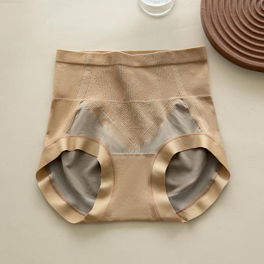 【🔥100A抗菌黑科技✨】蜜桃臀神器🍑美宅高腰收腹内裤 钻石腰线塑身 ，高腰收腹+提臀塑形，桑蚕丝呵护你的每一天，100A抗菌桑蚕丝底裆大码三角内裤女 商品图8