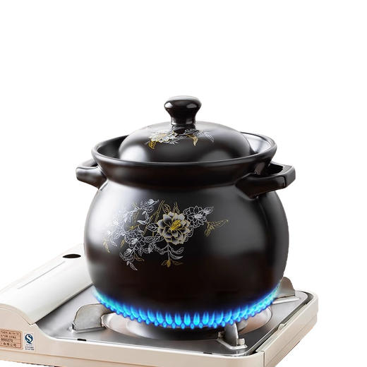 【煲出健康营养❗️金牡丹陶瓷养生煲】锂辉石砂锅「蒸/煮/焖/炖」轻松炖下整只鸡，大砂锅炖锅超大，卤肉煲汤锅家用特大耐高温沙锅，火锅大容量燃气L 商品图4