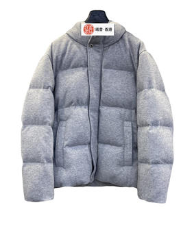 男款羊毛可拆卸帽羽绒服L02