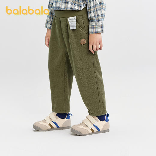 巴拉巴拉男童长裤加绒宽松气球裤秋冬2025新款休闲裤 商品图2