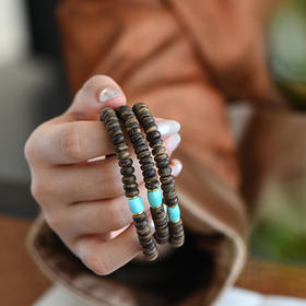 天然达拉干沉香桶珠 沉水级 约6.3mm 5.2克 SP11810