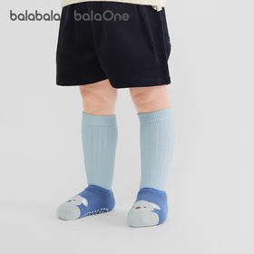 巴拉巴拉balaOne宝宝袜子冬保暖袜婴幼儿中筒袜防着凉提花两件套