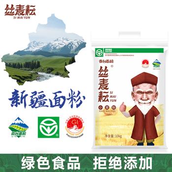 丝麦耘面粉20斤新疆面粉 中筋面粉家用粉 绿色食品小麦粉 /粮油调味 /面粉 /通用粉 商品图1